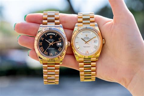 rolex day date vs president.